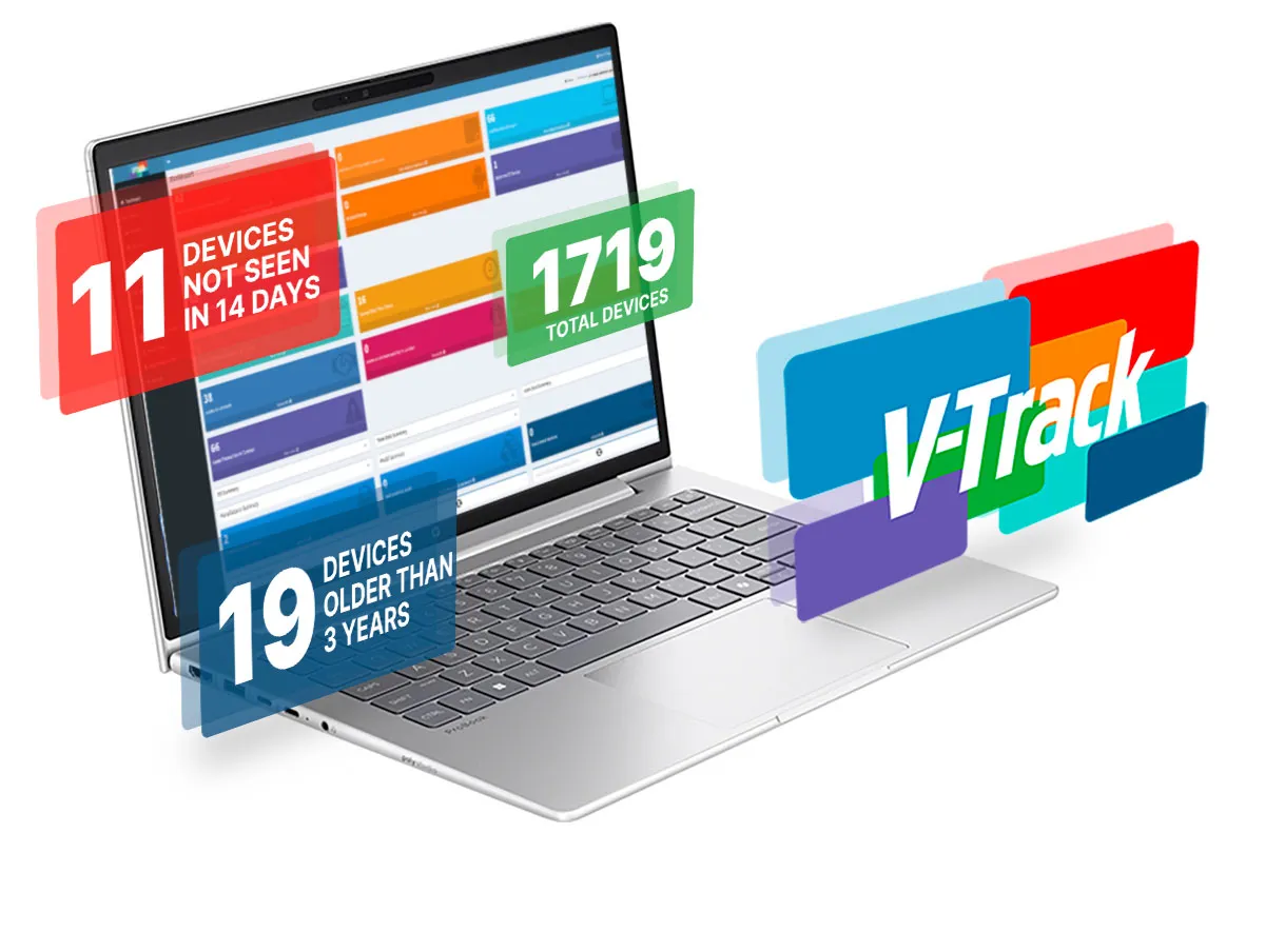 v-track it asset management software
