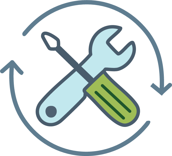 Warranty and repair icon